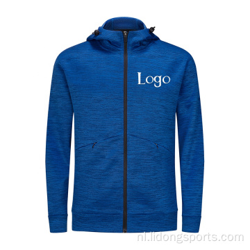 Hoge kwaliteit sublimatie workout zip -up hoodie